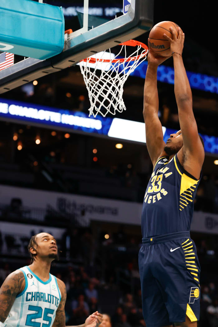 Myles Turner Indiana Pacers Charlotte Hornets